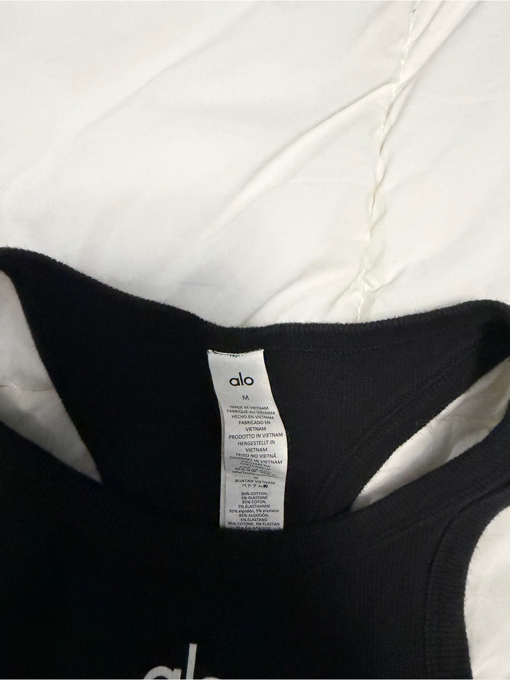ALO Yoga Black High-Neck Crop Sports Bra - Picture 3 of 4